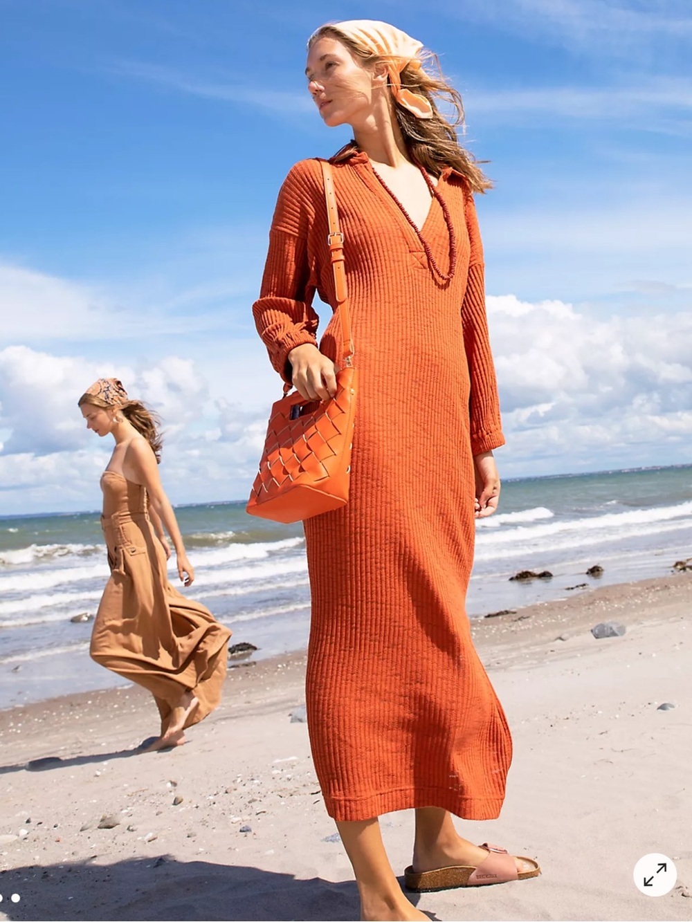 Free People Beach free-est Pacific Maxi Dress Smoked Roses / Mauve Pink color XL - Picture 12 of 14